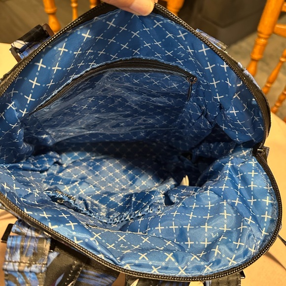 Lug Canter bag blue leaf print with matching wallet - Picture 3 of 12